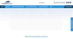 Desktop Screenshot of mckenzieross.com.au